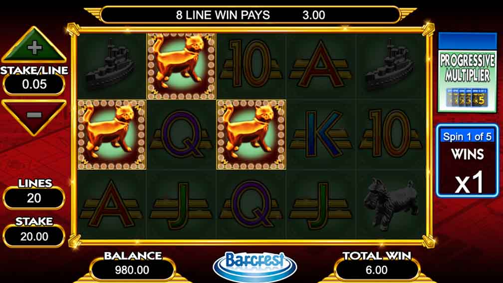 Printscreen of Barcrest Monopoly Big Evento slot win