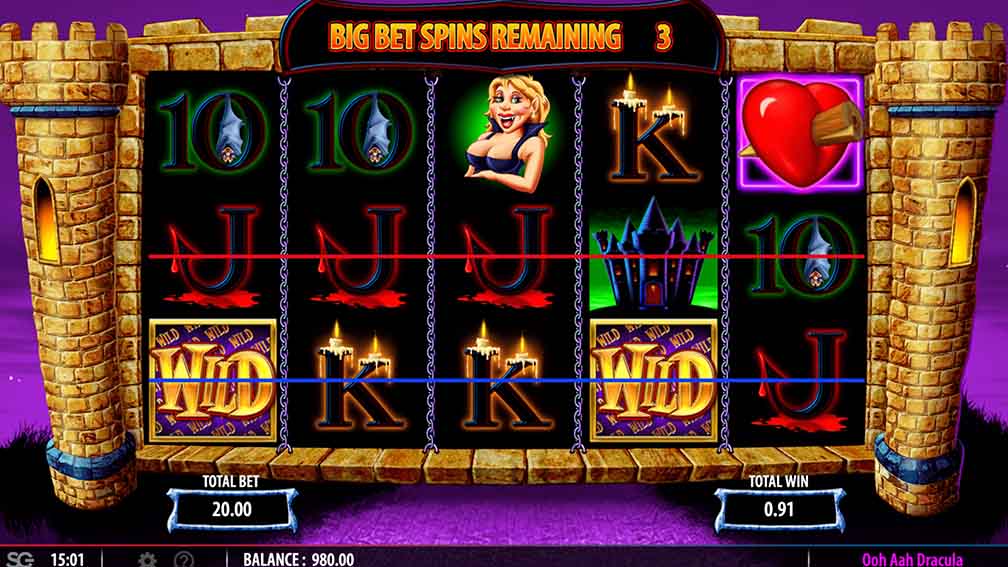 Printscreen of Barcrest Ooh Aah Dracula slot win