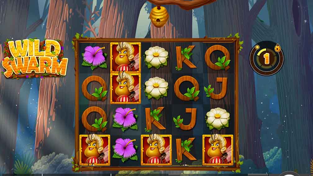 Printscreen of a win at Push Gaming Wild Swarm Slot