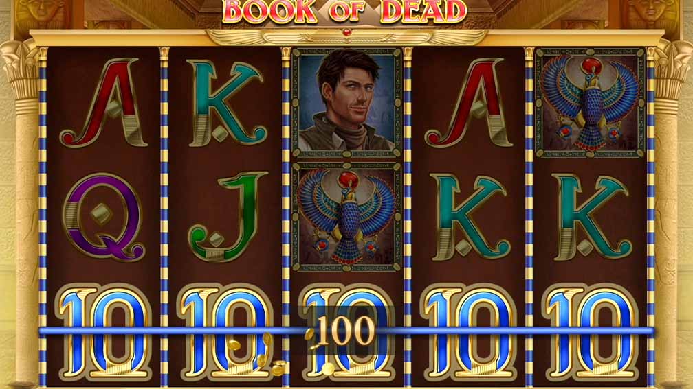 Printscreen of a Win at Book of The Dead Slot
